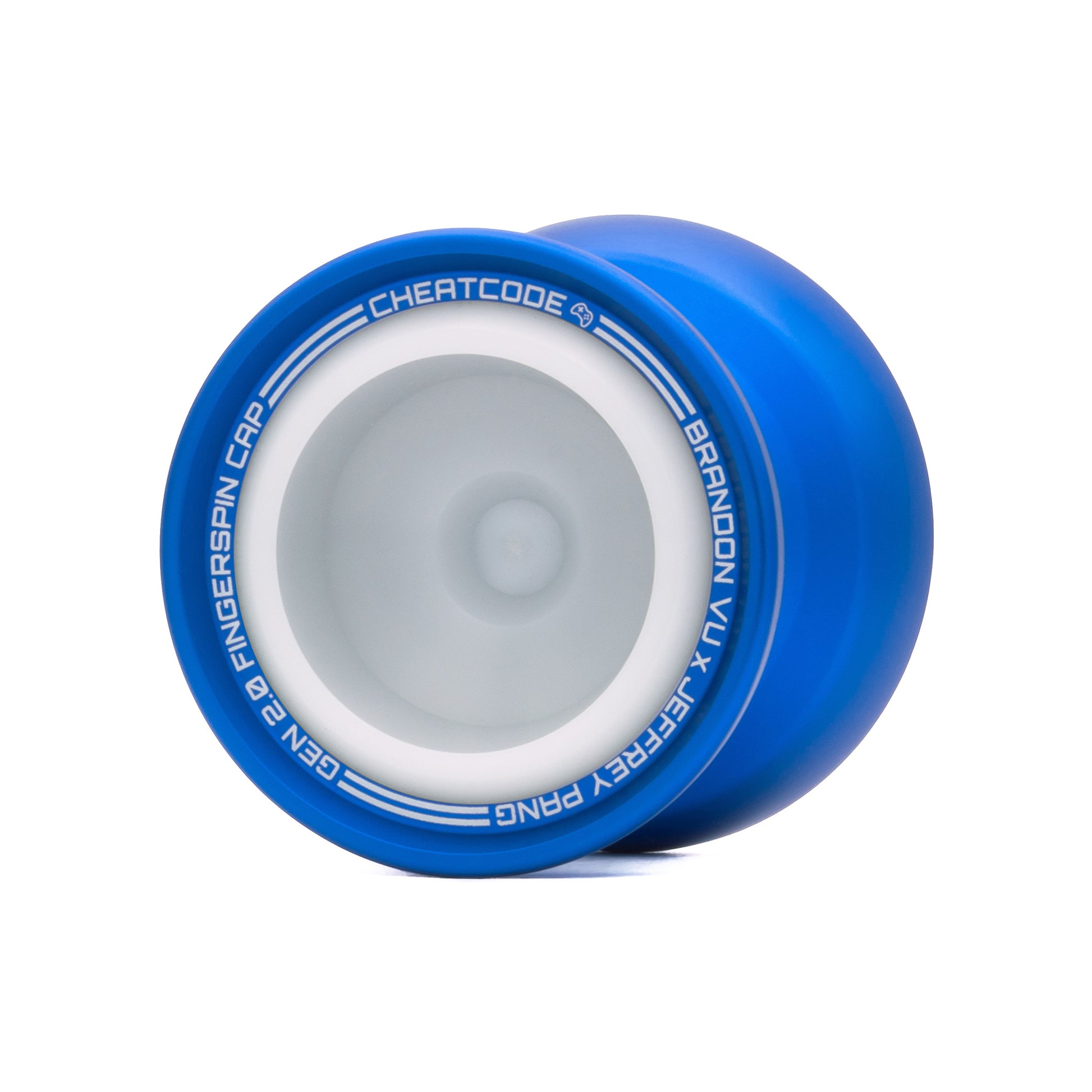 Cheatcode yo-yo in Blue by Brandon Vu and Jeffrey Pang