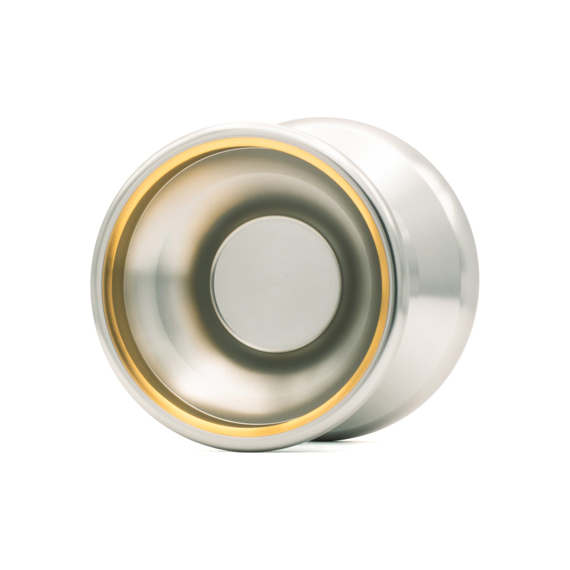 Nation yo-yo by UNPRLD in Polished Silver / Gold Rings