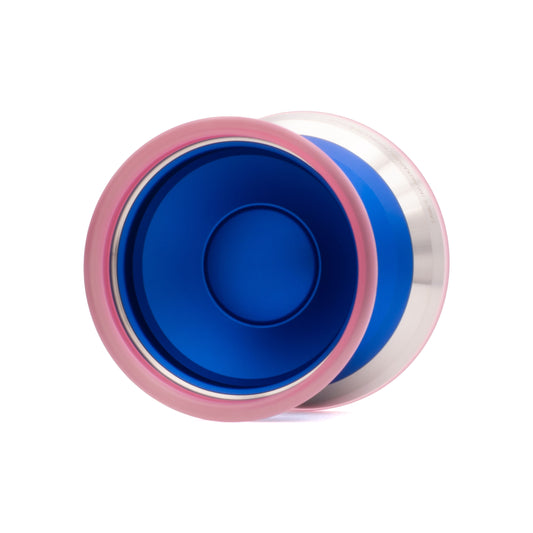 Savage yo-yo by yoyorecreation in Blue / Clear Pink Wings