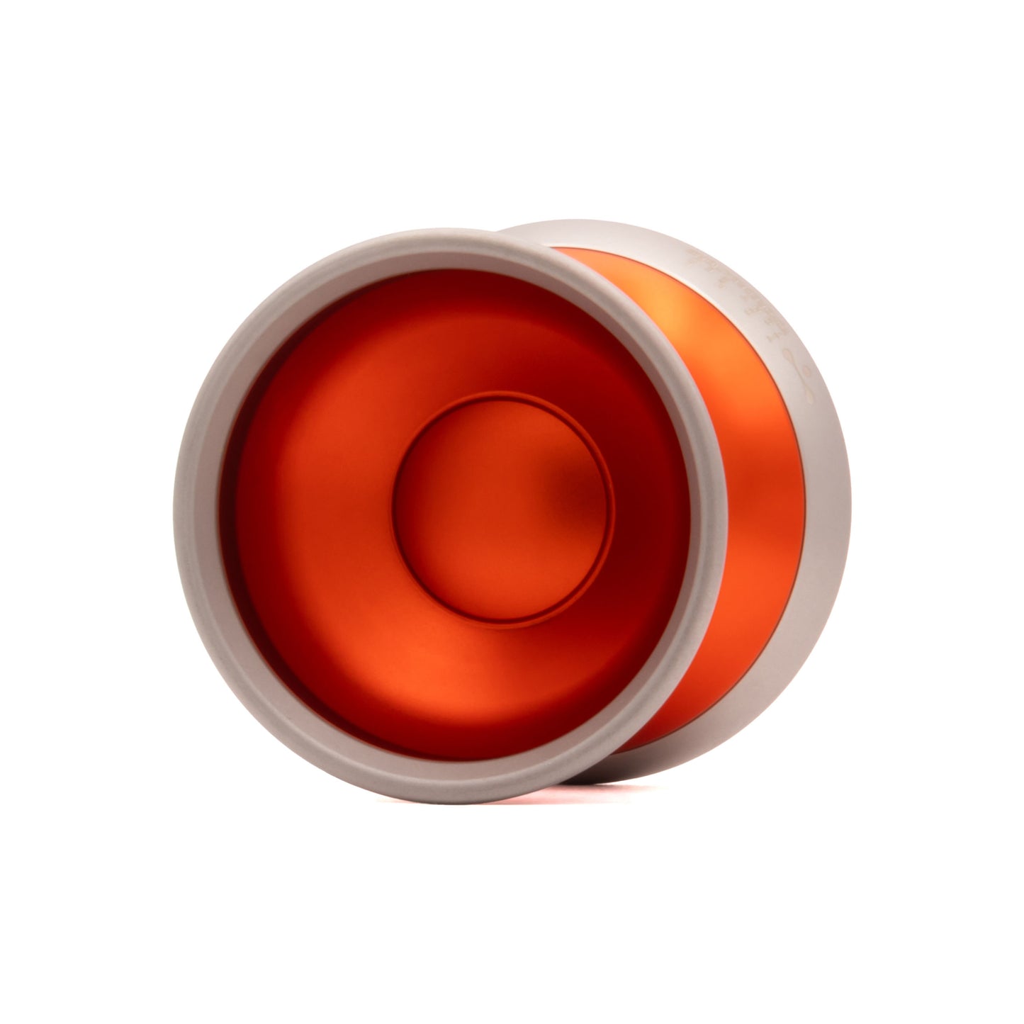 Tone yo-yo by yoyorecreation in Orange / Blasted Silver Rims