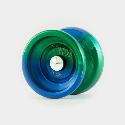 Code1 NQP yo-yo in Green / Blue by One Drop YoYos