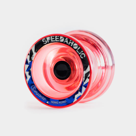 Speedaholic yo-yo in Clear Pink by C3yoyodesign
