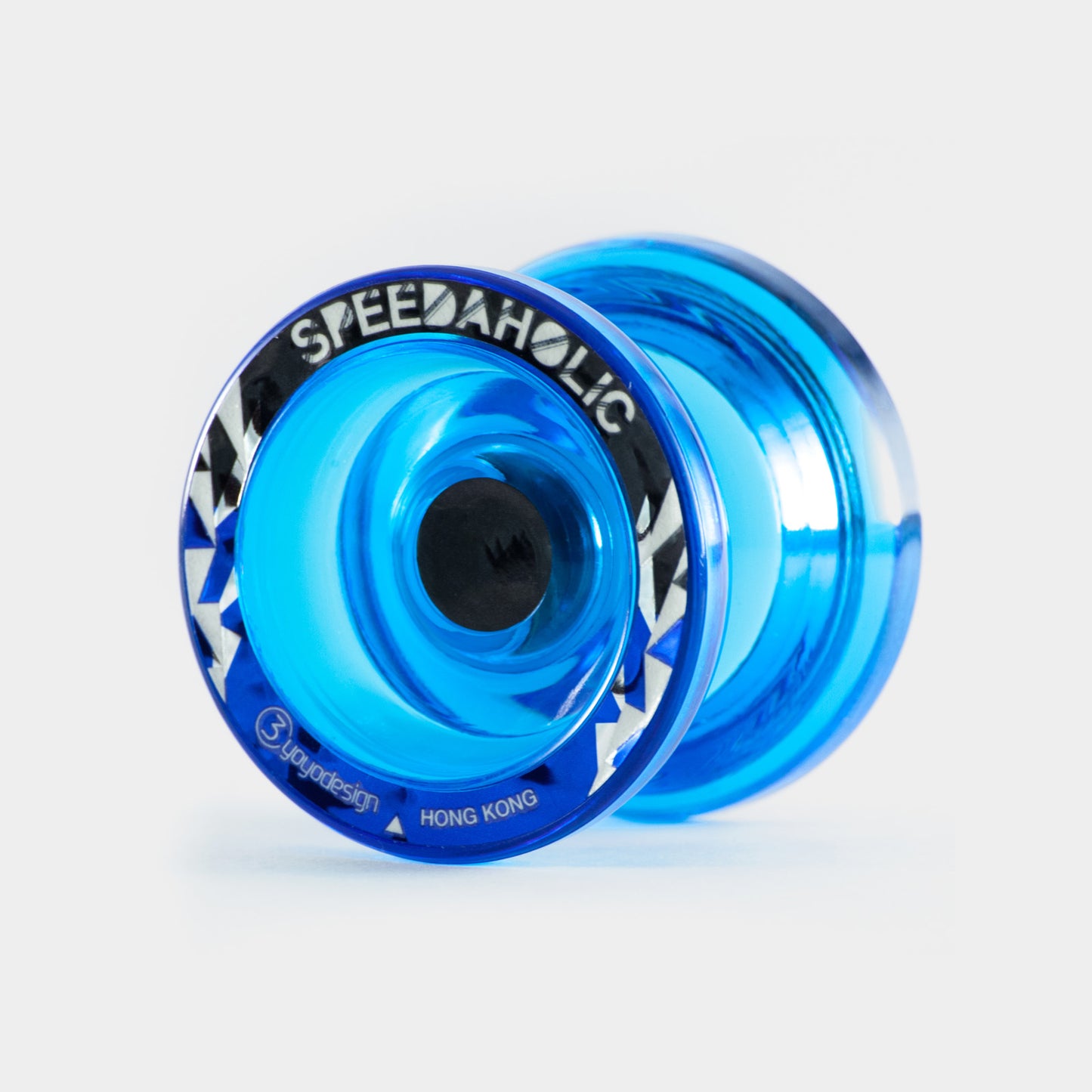 Speedaholic yo-yo in Clear Blue by C3yoyodesign