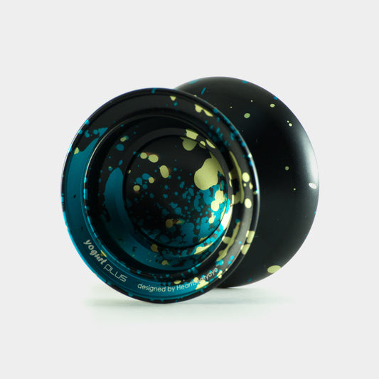 Yogurt Plus yo-yo in Black / Gold / Green by Heartbeatyoyo