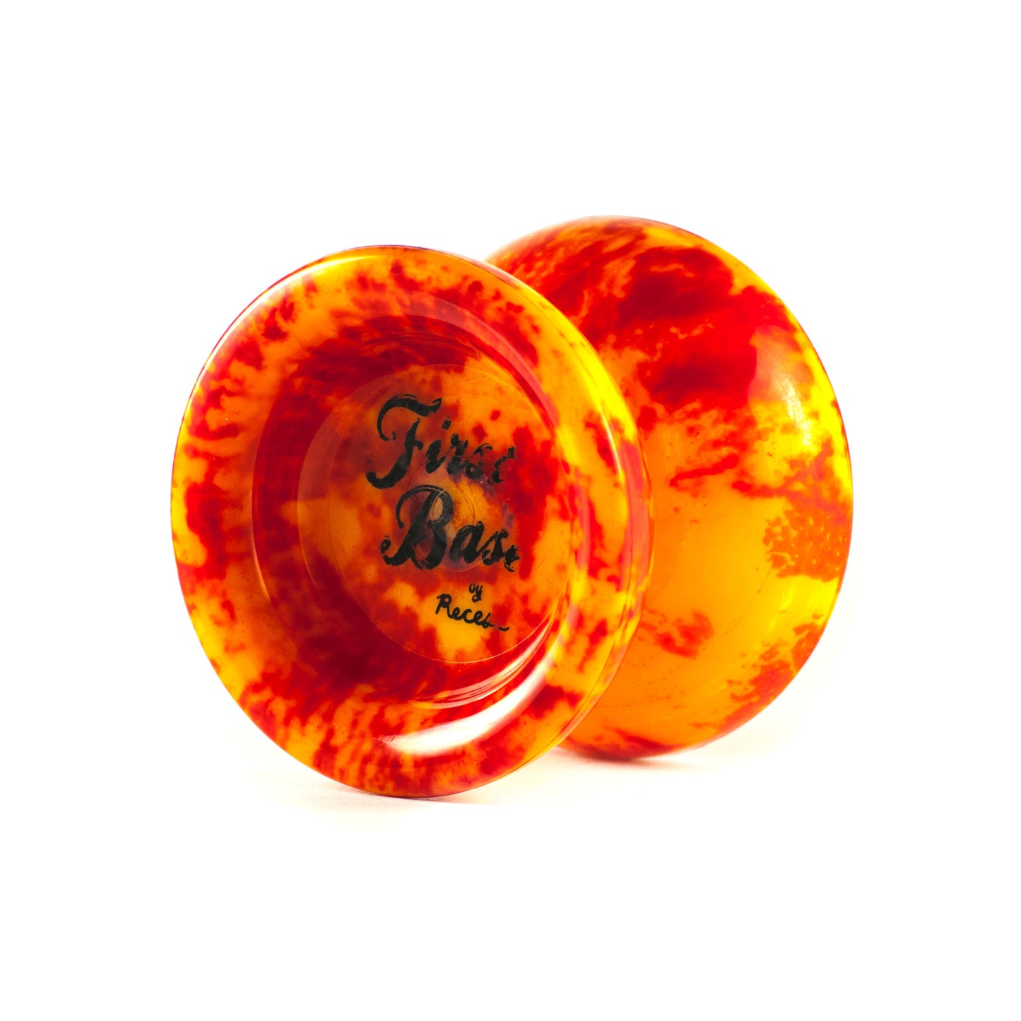 First Base yo-yo in Hand Dyed Yellow / Red by Recess Intl.