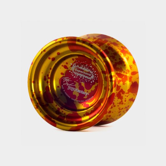 Supernova (Old) yo-yo in Gold / Red Splash by YoYoFactory