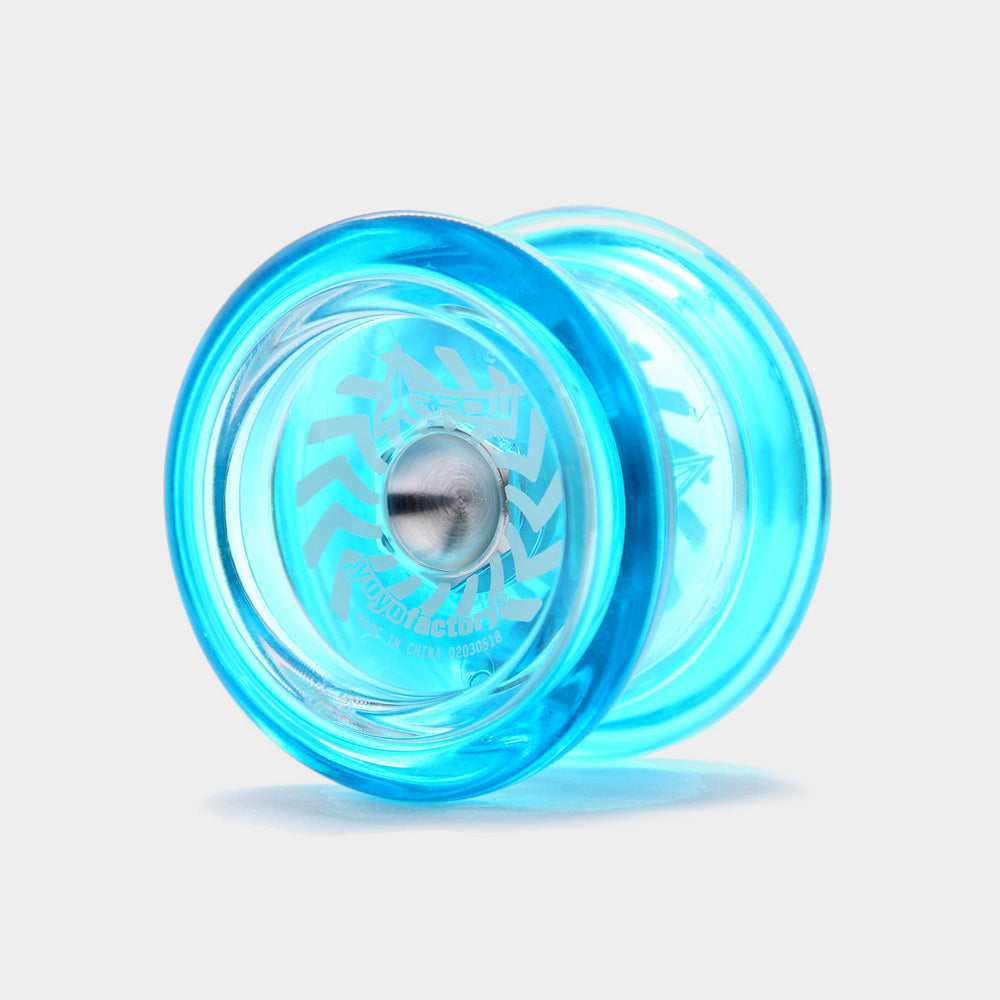 Arrow yo-yo in Translucent Blue by YoYoFactory