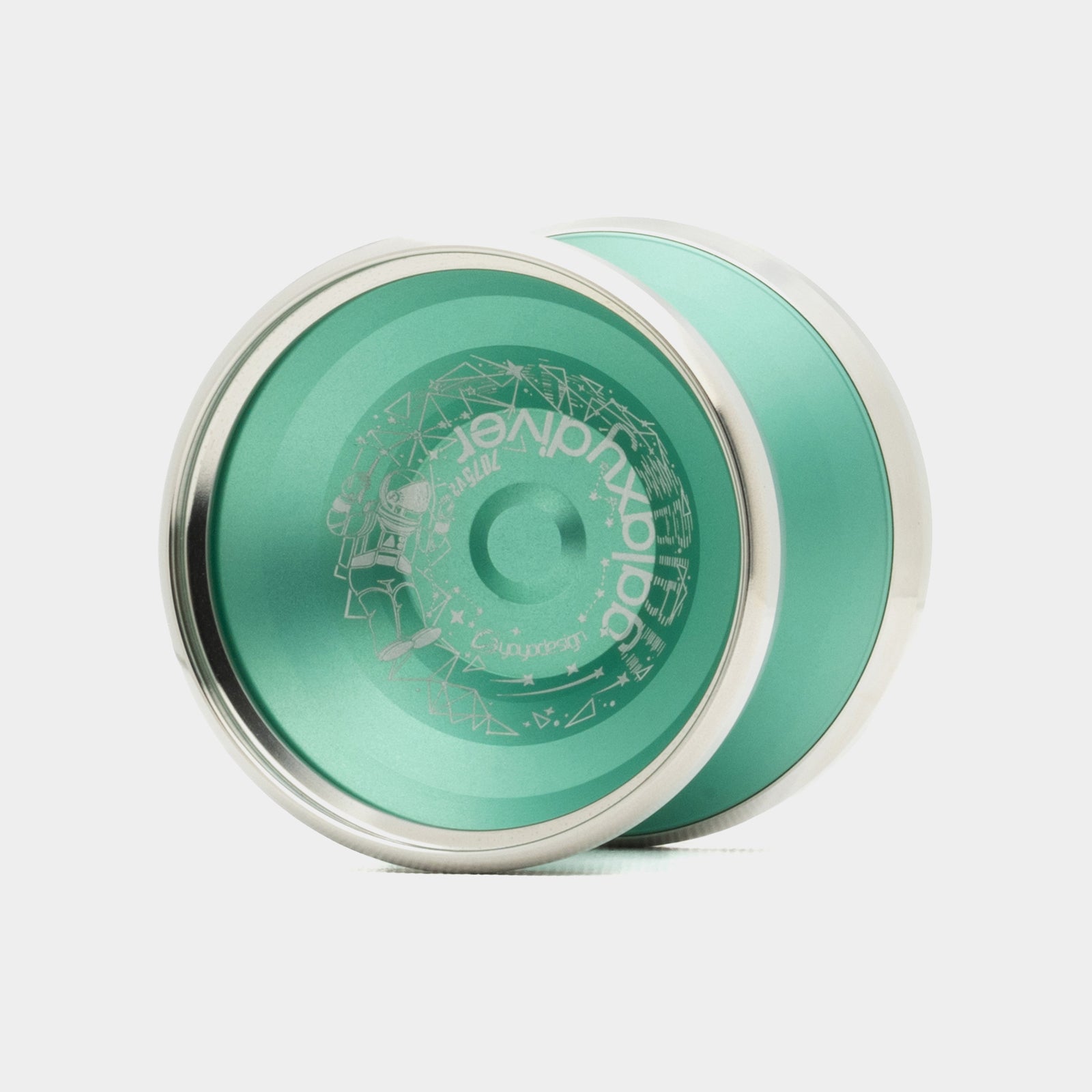 Galaxy Diver 7075 v2 yo-yo in Teal by C3yoyodesign