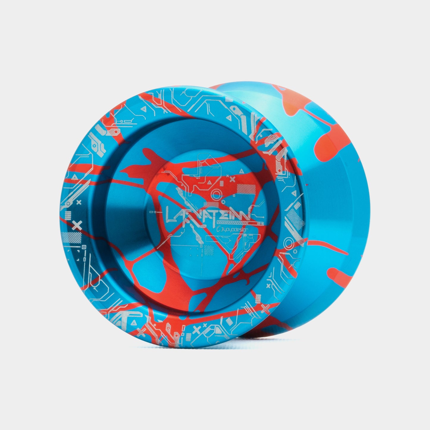 Laevateinn yo-yo in Blue / Red by C3yoyodesign