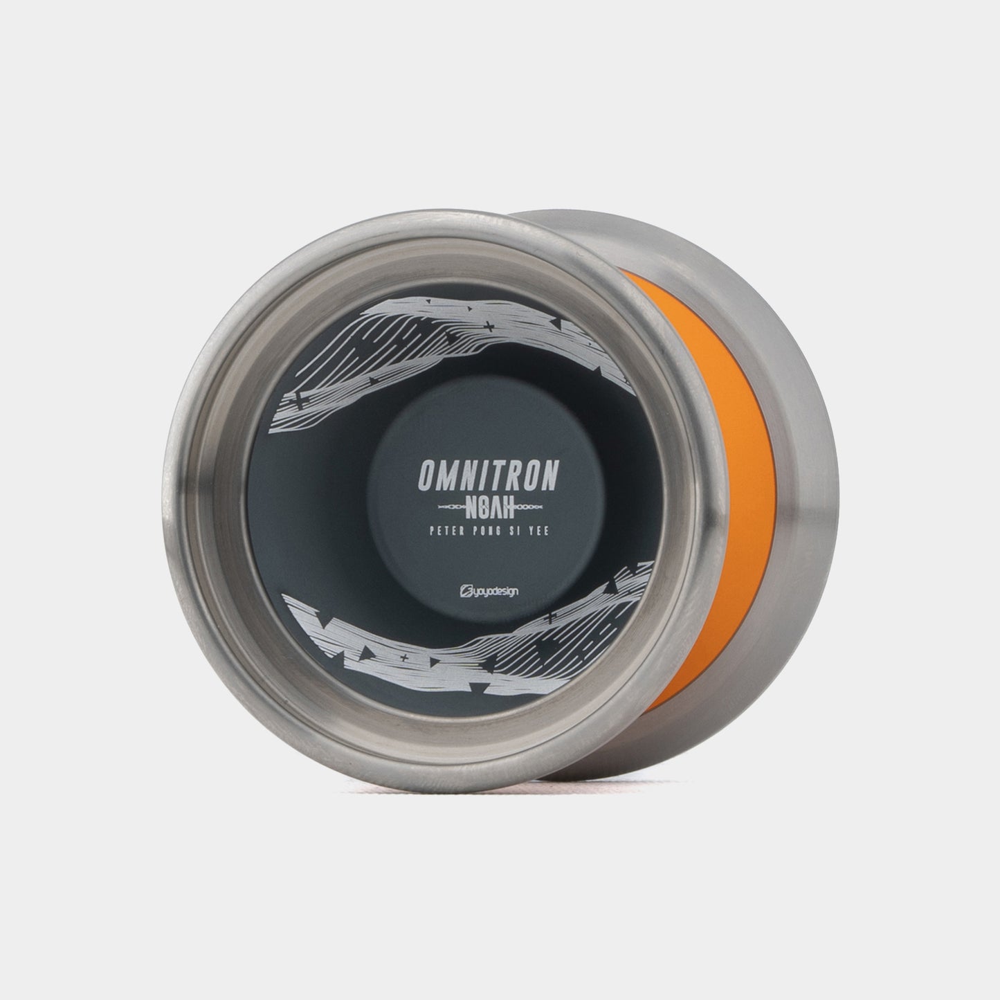 Omnitron Noah yo-yo in Orange / Grey by C3yoyodesign