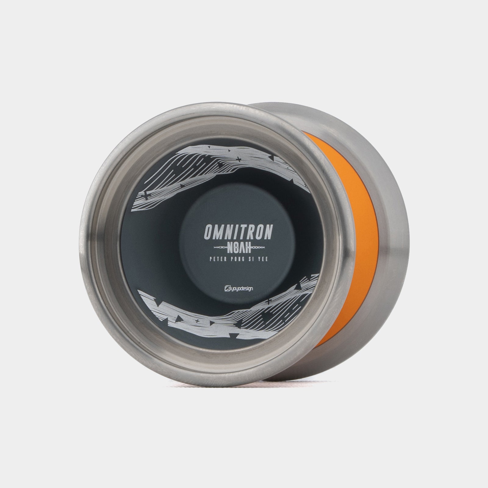 Omnitron Noah yo-yo in Orange / Grey by C3yoyodesign