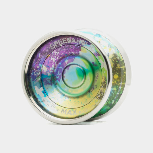 Speedaholic MAX yo-yo in Purple / Green / Grey by C3yoyodesign