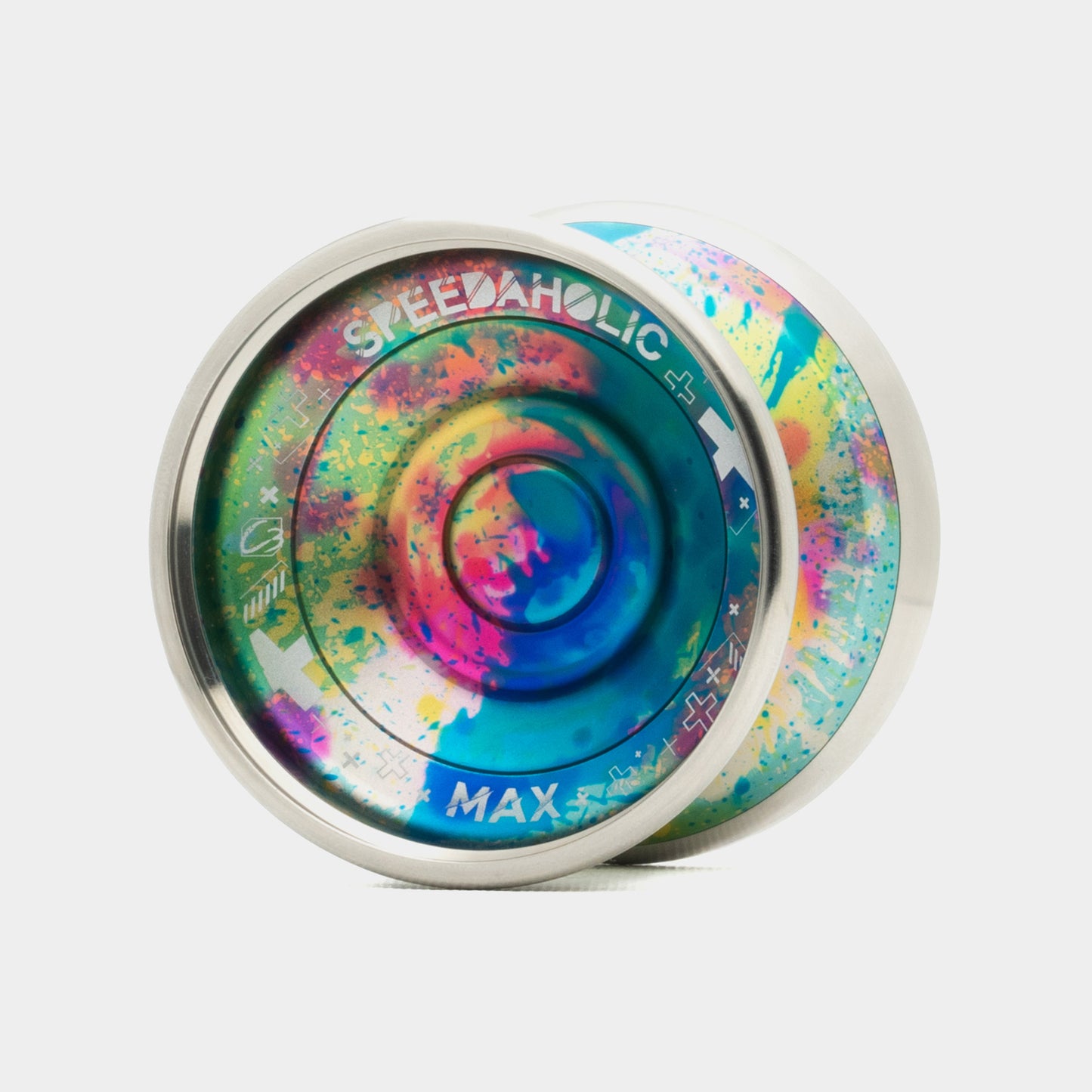 Speedaholic MAX yo-yo in Rainbow by C3yoyodesign