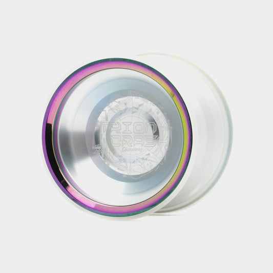 Trion Crash yo-yo in Clear / Rainbow / Clear by C3yoyodesign