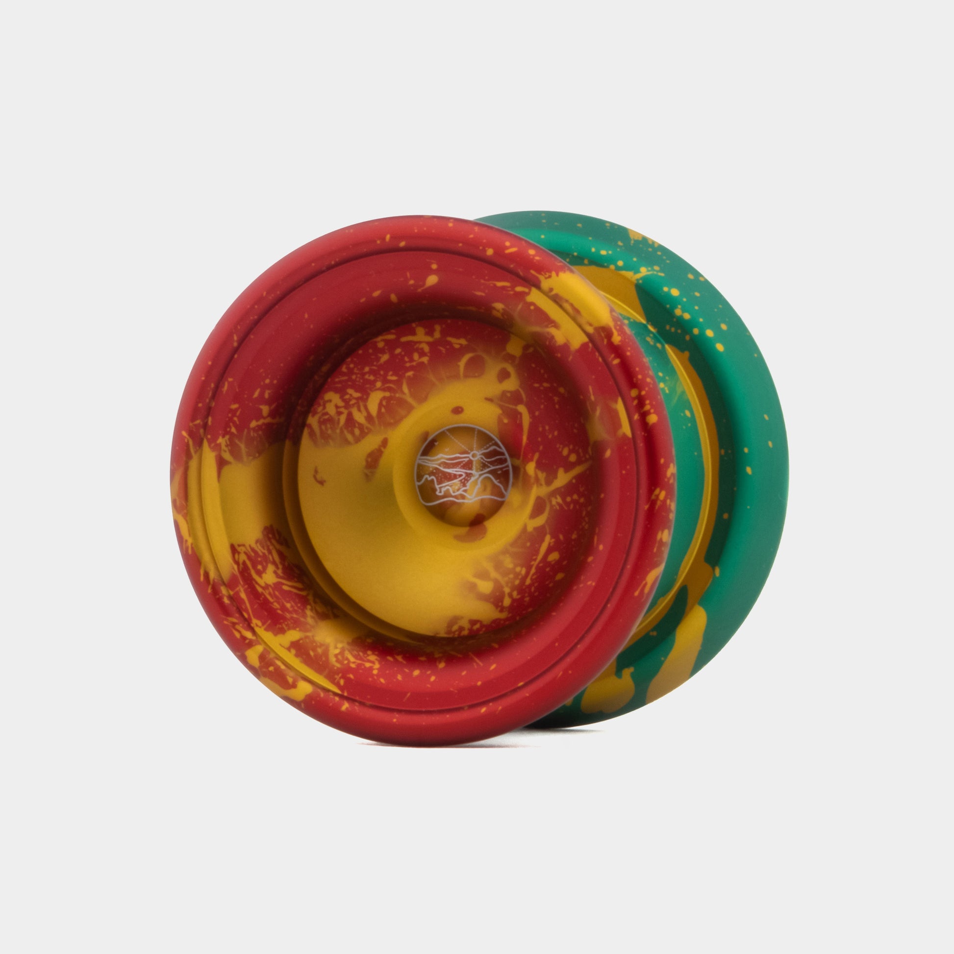 Valley yo-yo in Rasta by The Good Life Yoyos