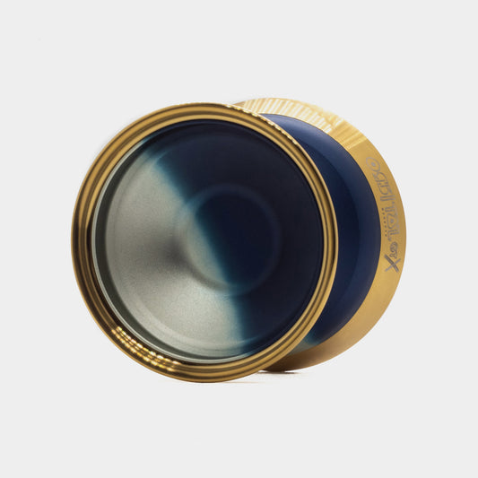 Orbital GTX yo-yo in Blue / Silver Fade by Duncan