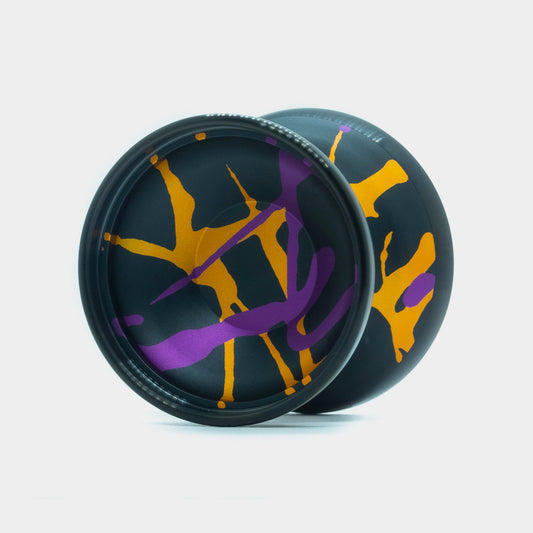 Grasshopper GTX yo-yo in Black / Gold / Purple by Duncan