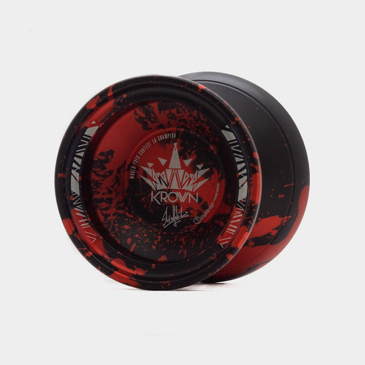 Krown yo-yo in Black / Red by C3yoyodesign