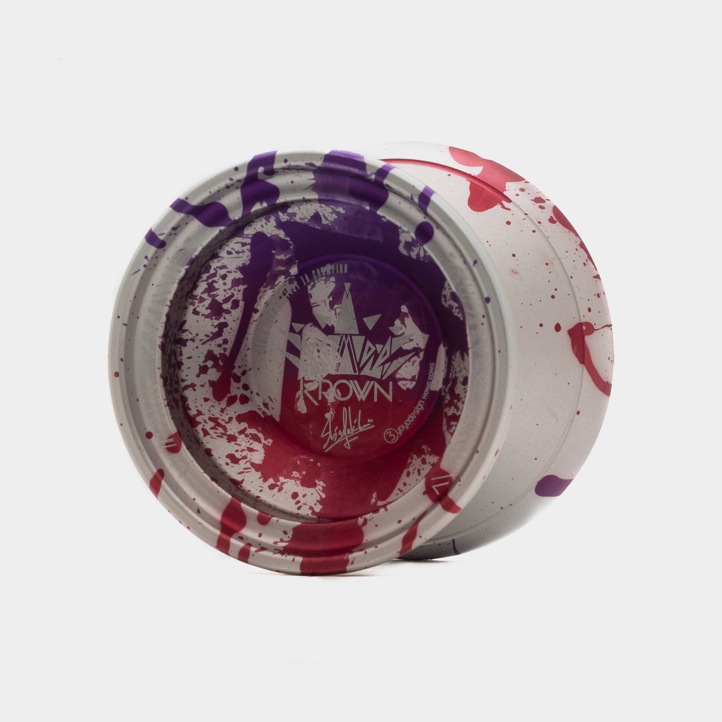 Krown yo-yo in Silver / Red / Purple by C3yoyodesign