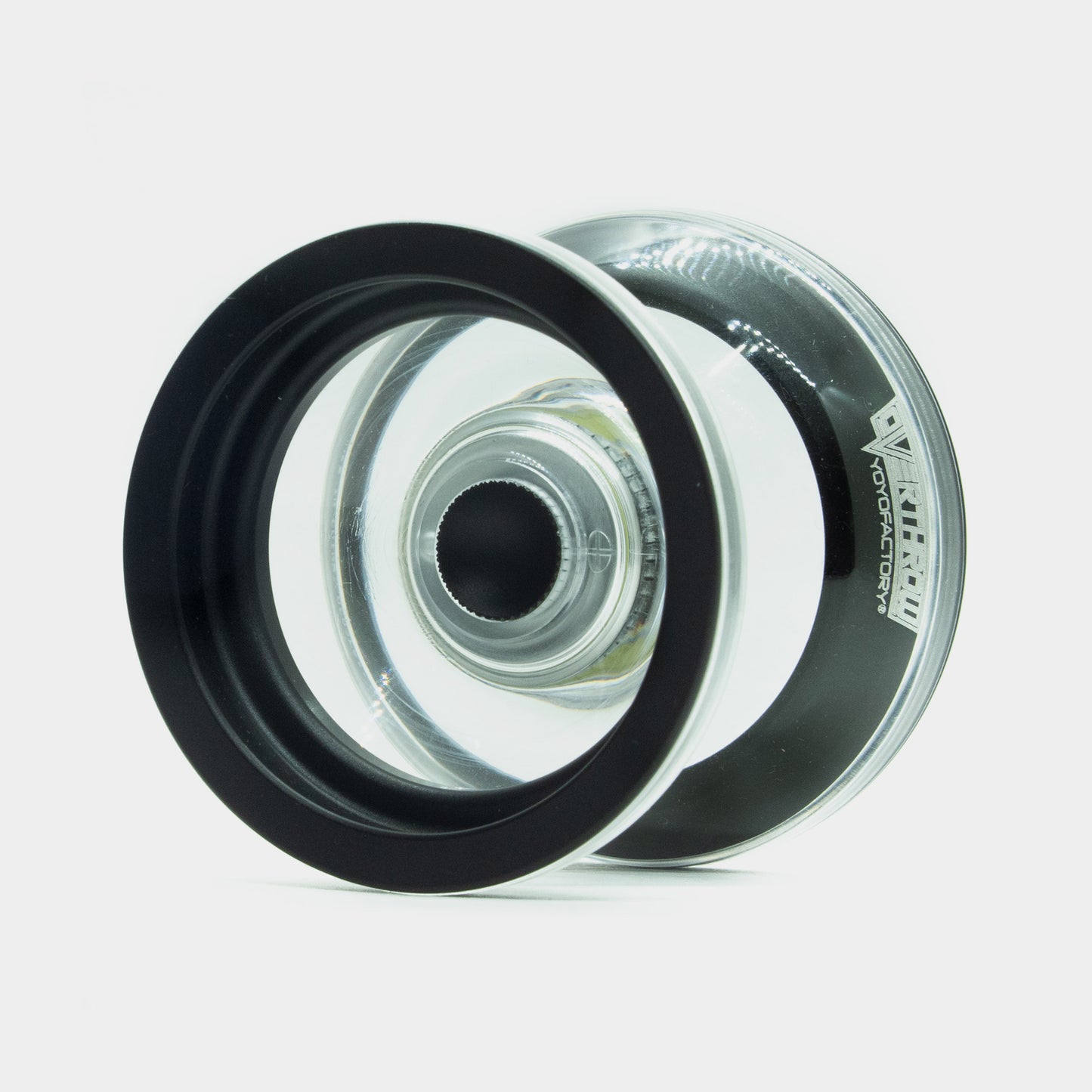 Overthrow yo-yo in Clear / Black by YoYoFactory