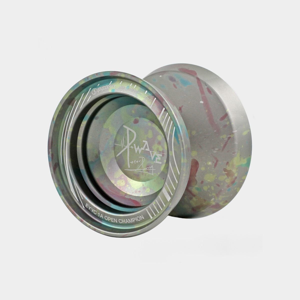 P.wave yo-yo in Grey / Blue / Yellow / Pink by C3yoyodesign