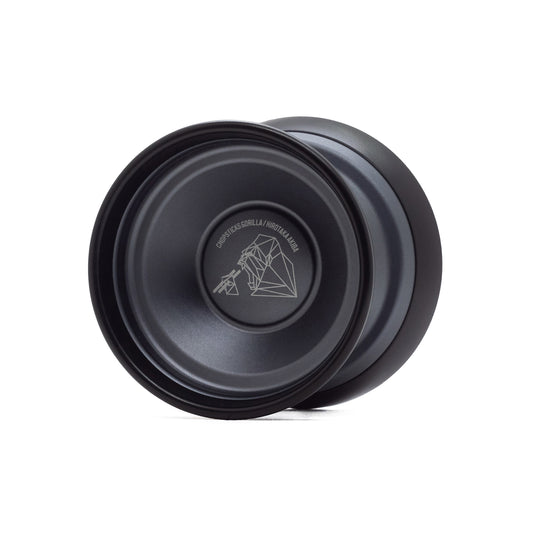 Chopsticks Gorilla yo-yo in Grey / Black by yoyorecreation