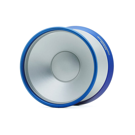 Overdrive Draupnir yo-yo in Silver / Blue by yoyorecreation