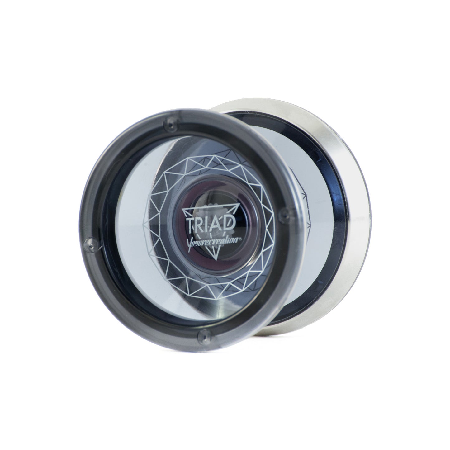 Triad yo-yo in Translucent Black by yoyorecreation