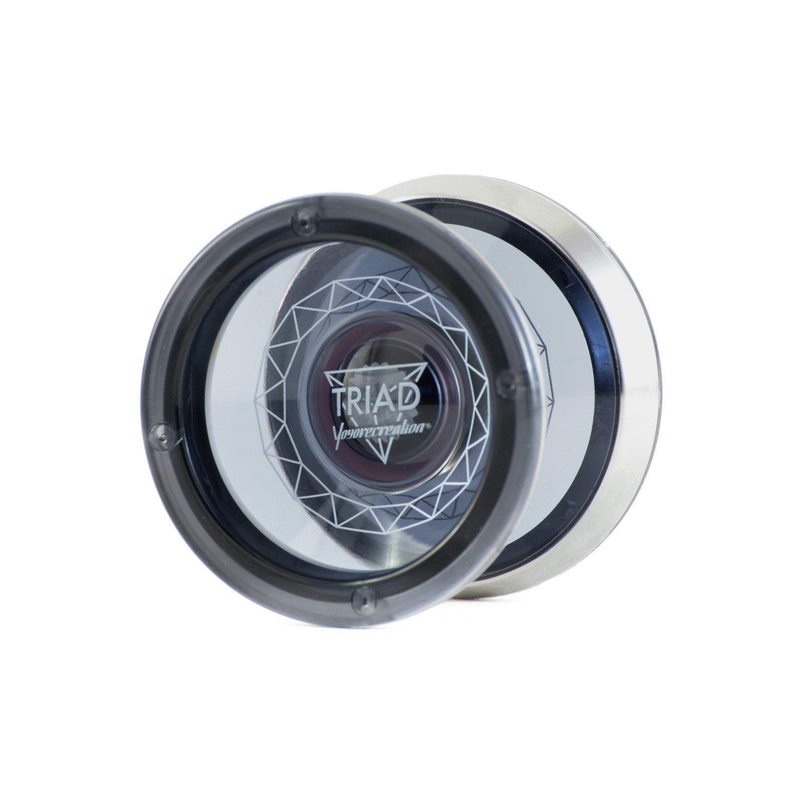 Triad yo-yo in Translucent Black by yoyorecreation