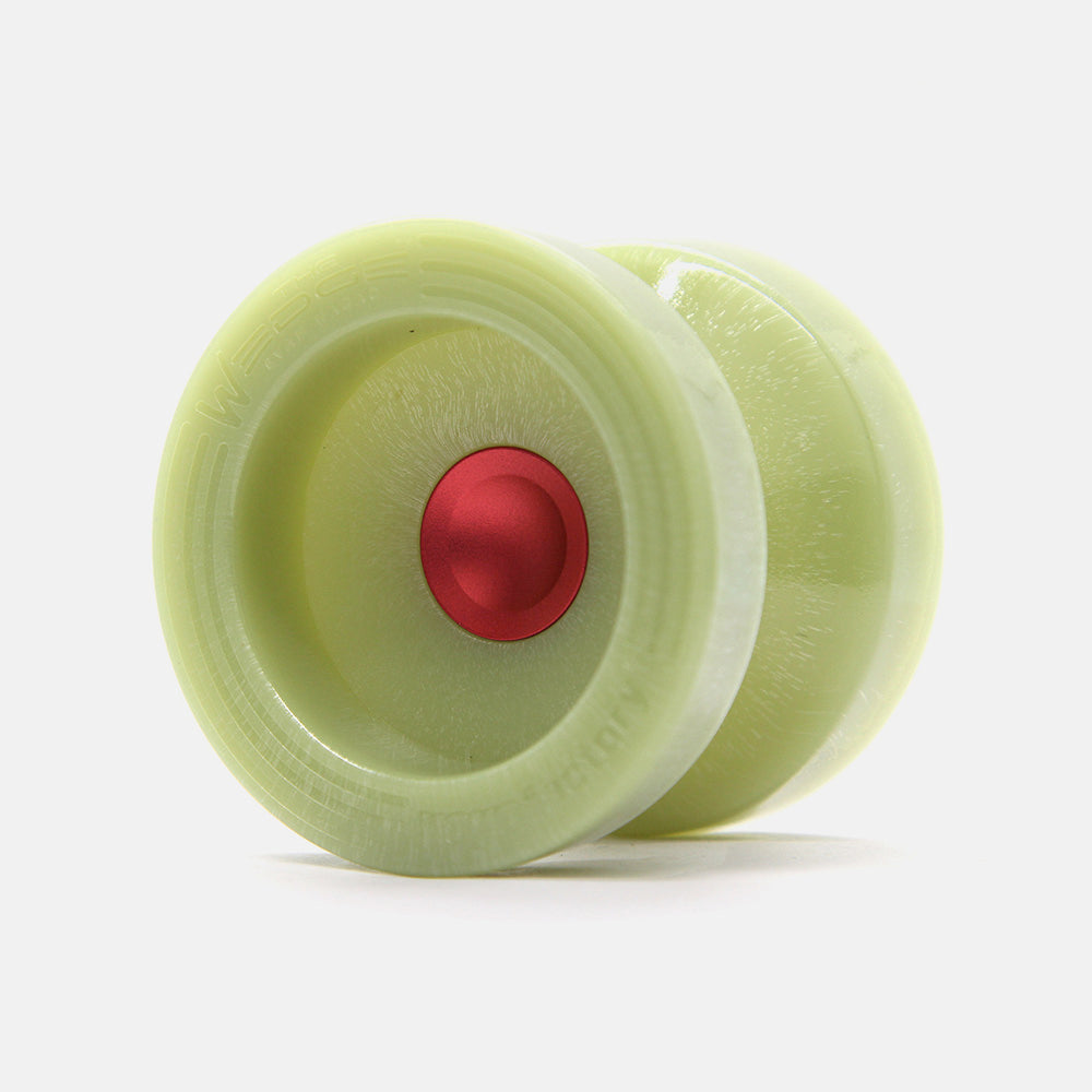 Wedge yo-yo in Glow / Red by YoYoFactory