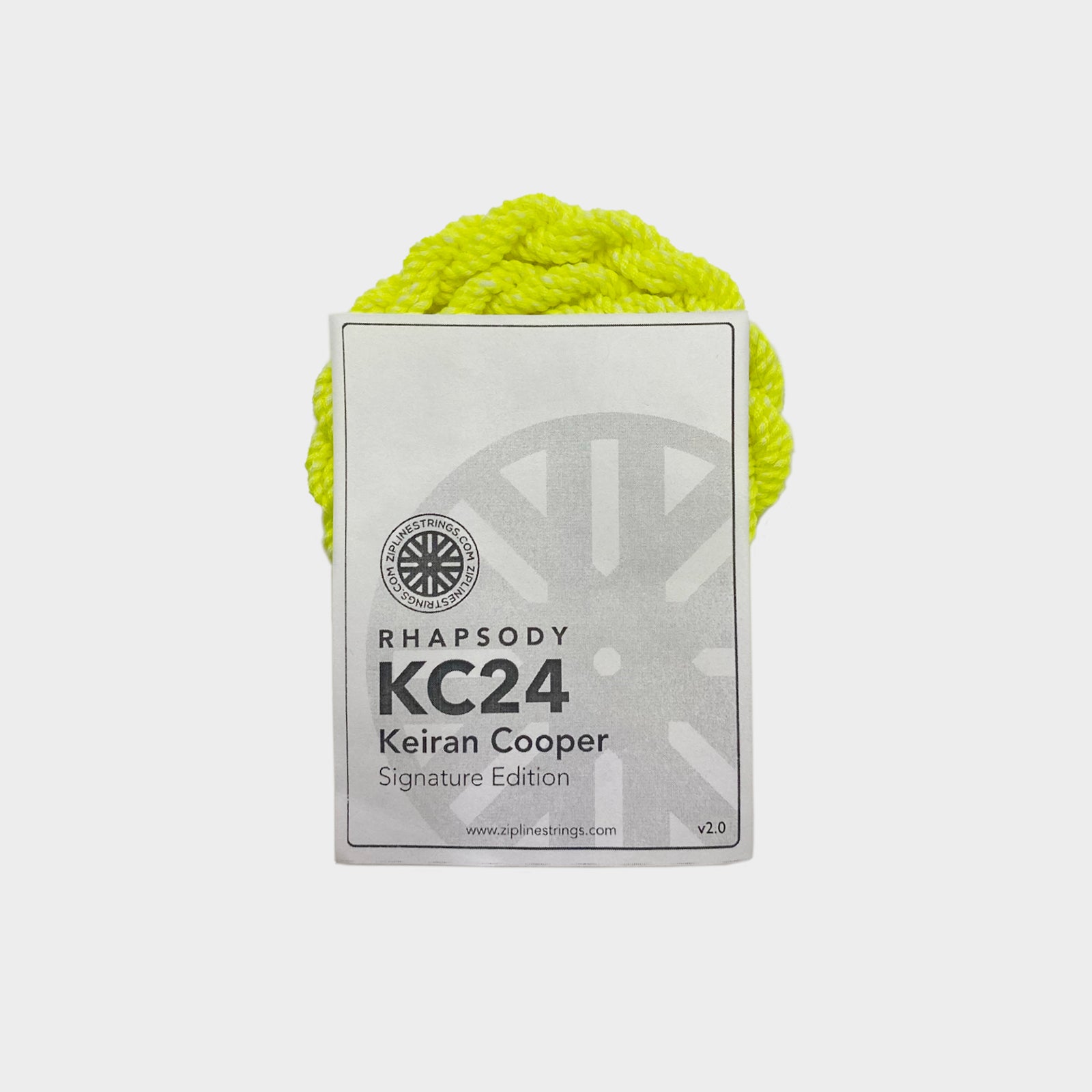 Keiran Cooper Ed. / Neon Yellow Rhapsody kc24 yo-yo string by ZipLine Strings